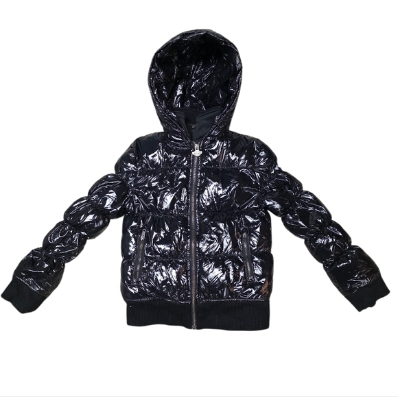 APPAMAN FLURRY PUFFER COAT BLACK 7 - Picture 3 of 16